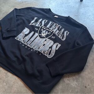 Raiders Black Crewneck Sweater